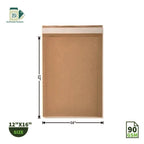 Brown Kraft Paper Courier Bags - 12x16 Inches (PB 3)