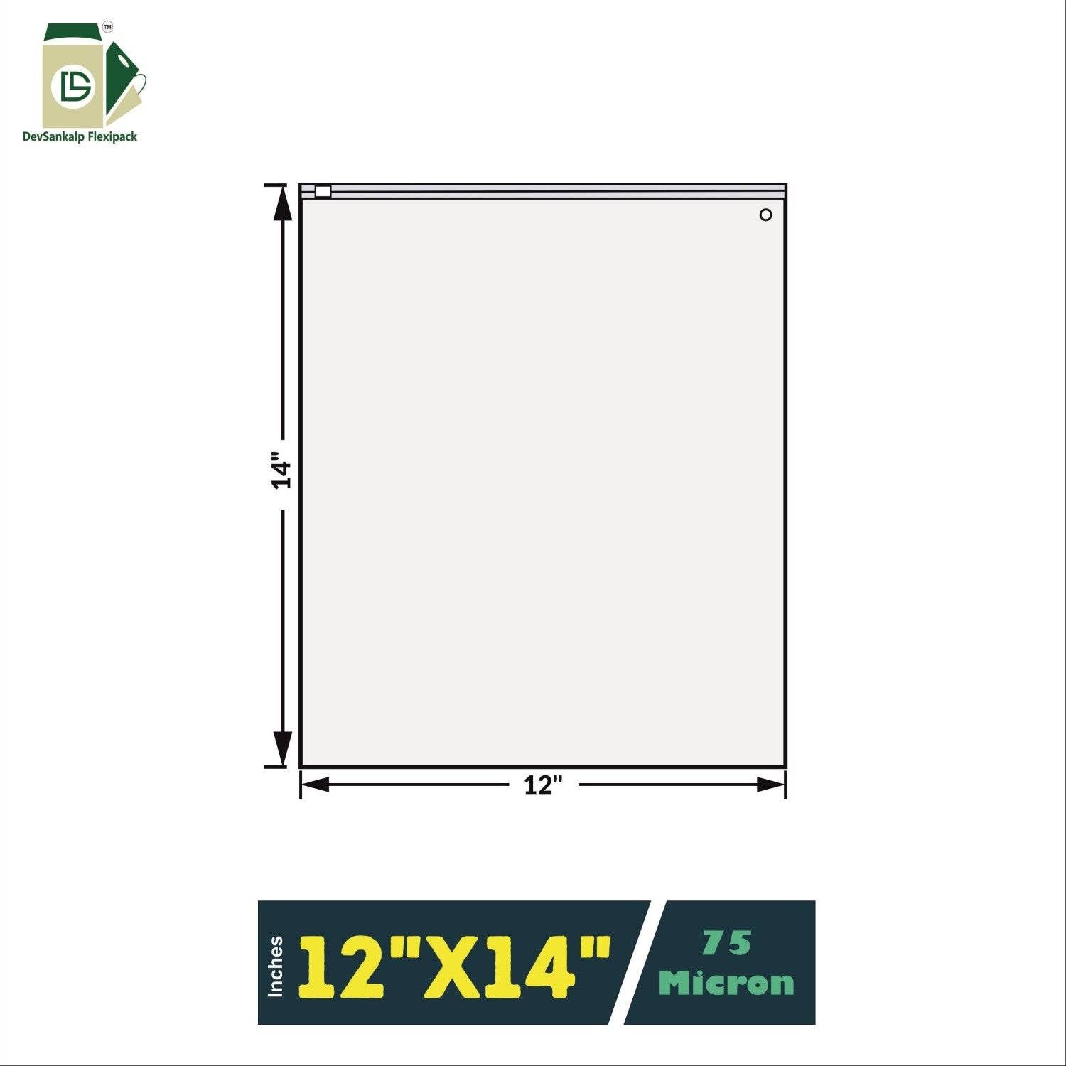 Frosted Zipper Bags 12x14 Inches Slider Ziplock Bags