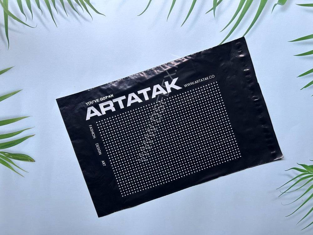 Custom Printed Black Courier Bags with POD