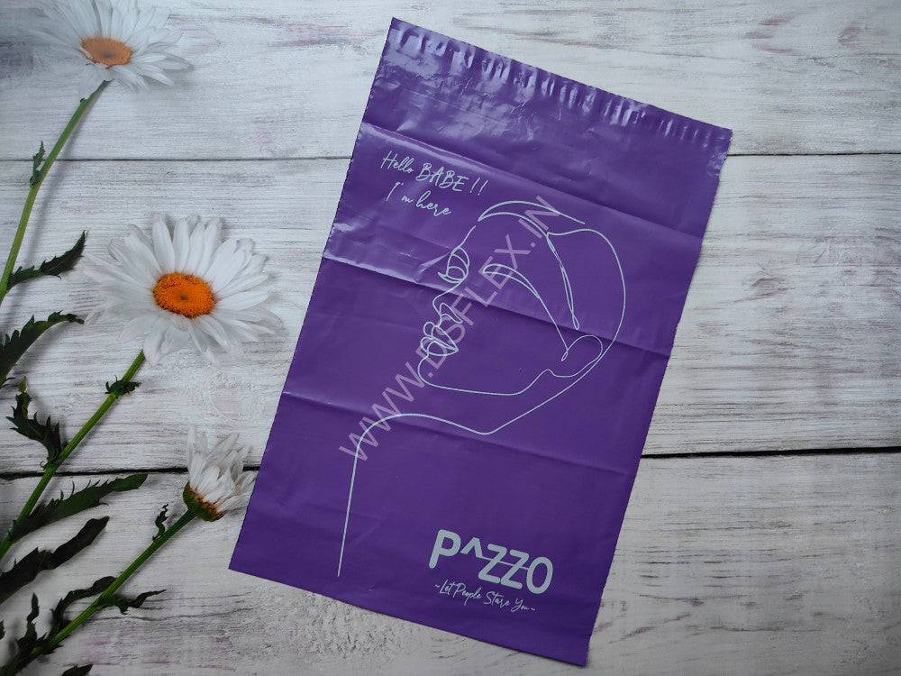 Custom Printed Violet Courier Bags with POD