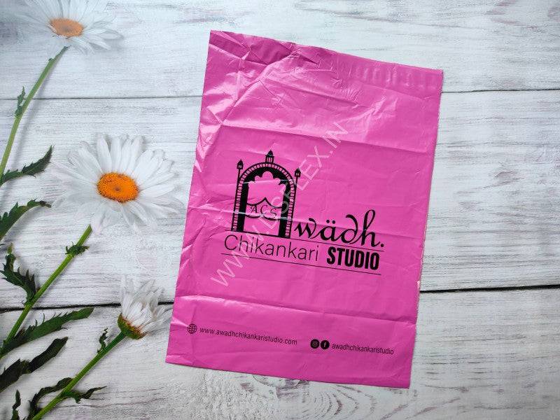 Custom Printed Pink Courier Bags with POD