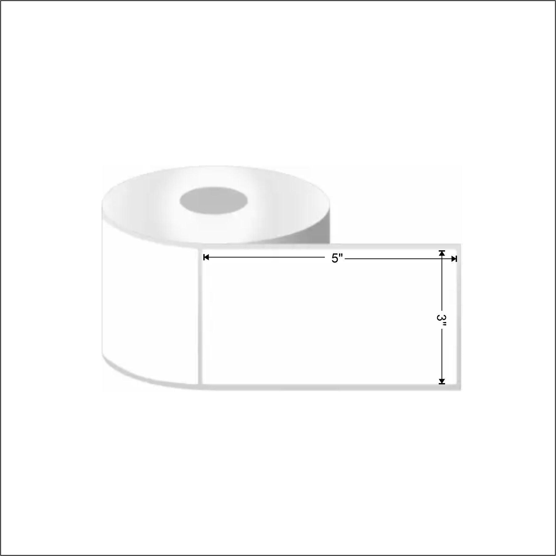 Direct Thermal Shipping Label Sticker Roll / Flipkart Shipping Labels - 3x5 Inches