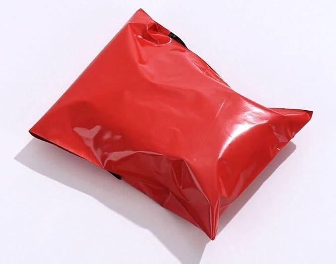 Red Courier Bags - With POD Jacket - 51 Micron