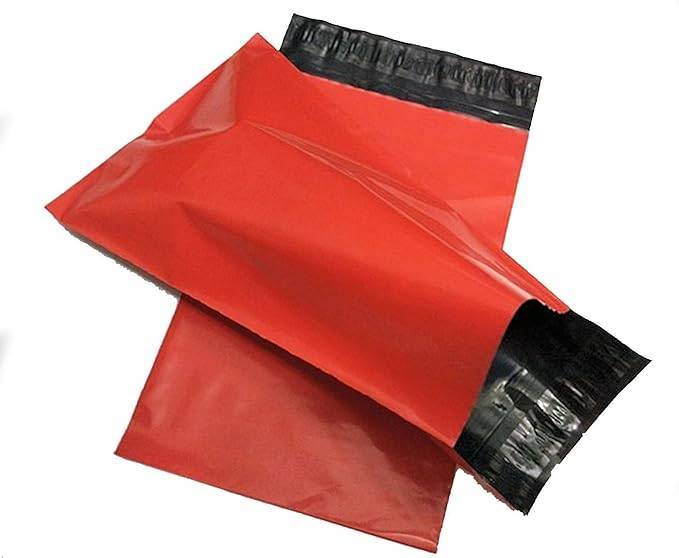 Red Courier Bags - With POD Jacket - 51 Micron