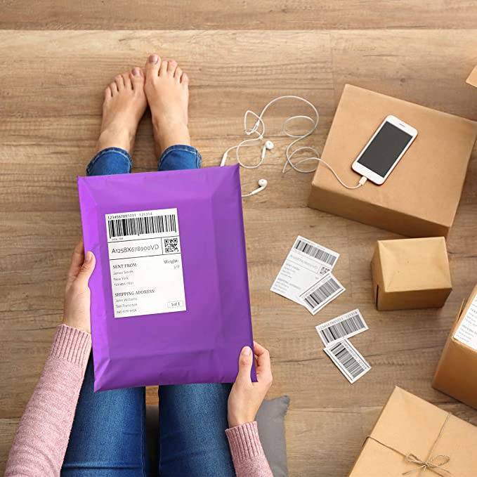 Violet Courier Bags - With POD Jacket - 55 Micron