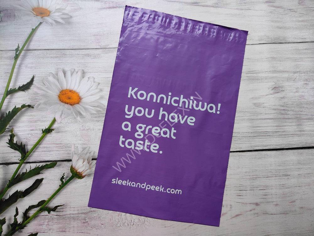 Custom Printed Violet Courier Bags with POD