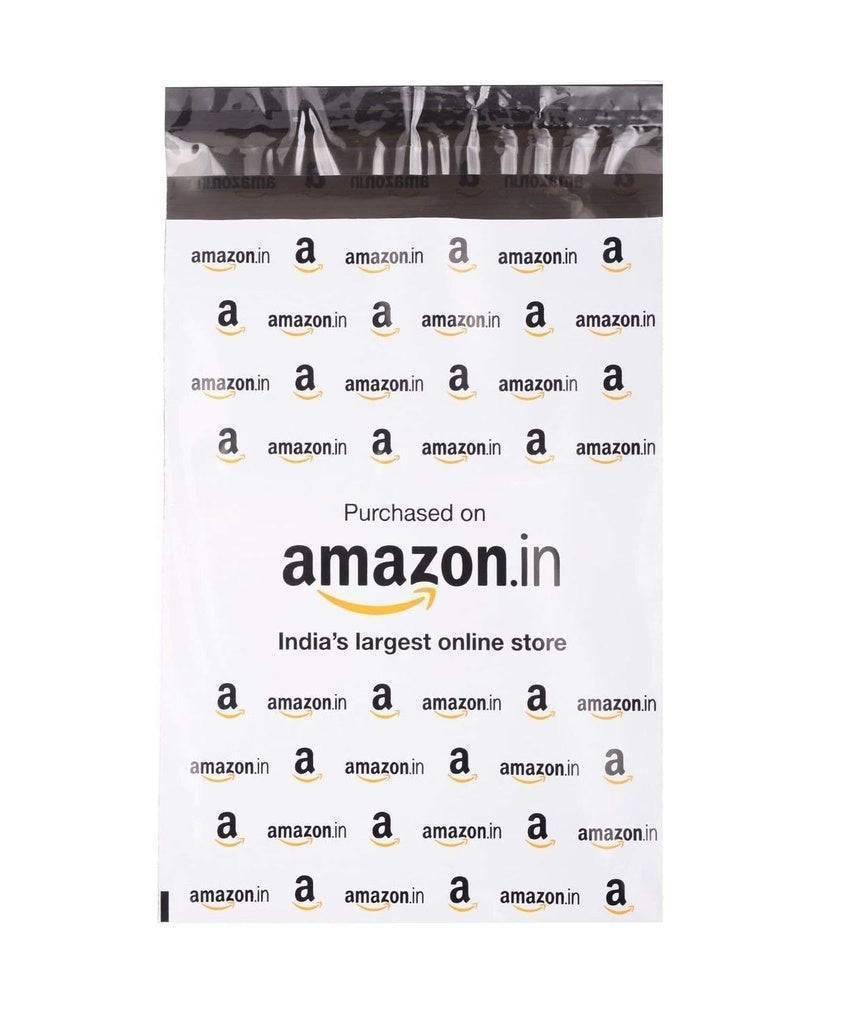 Amazon polybag courier packaging, 21x23 inches, with self-adhesive seal. High-quality, tamper-proof shipping bag for safe and secure deliveries.