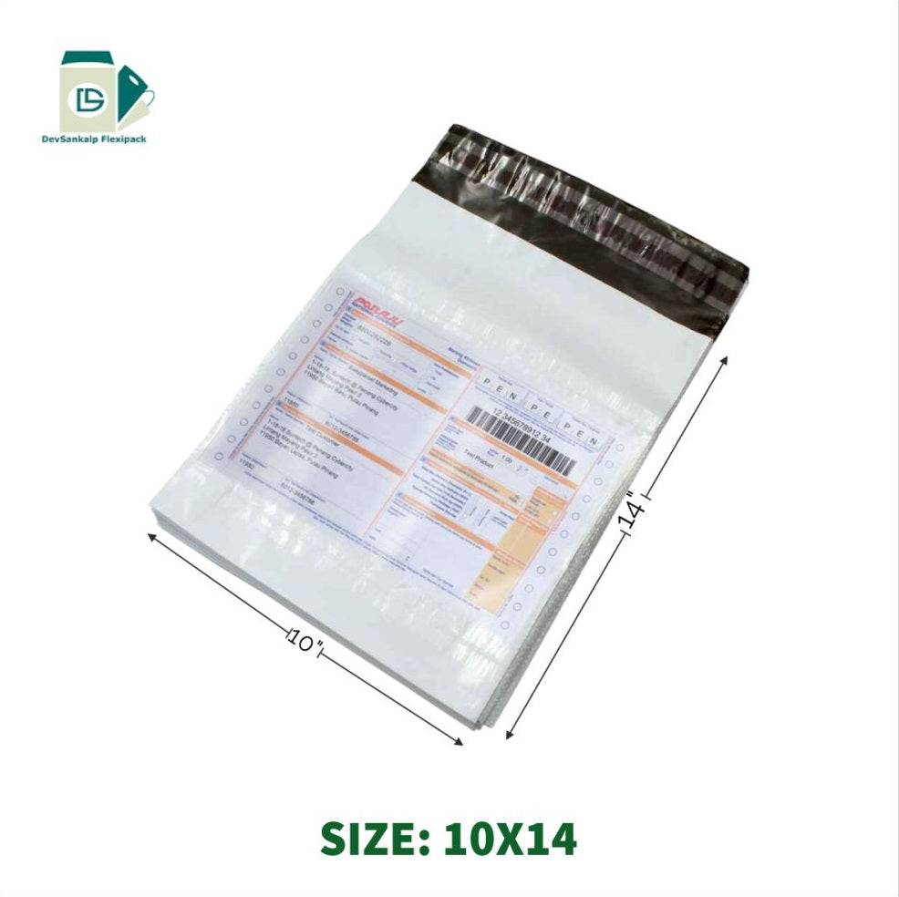 Tamper Proof Courier Bags - 10x14 Inches