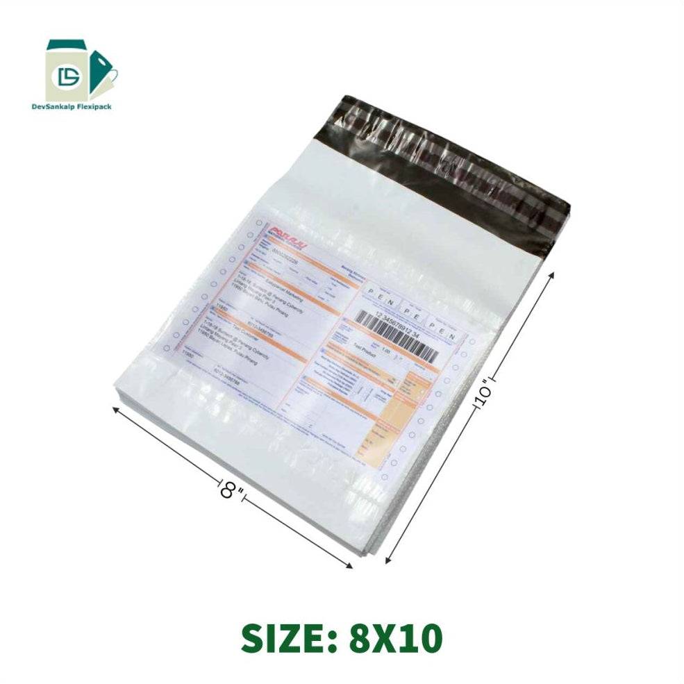 Tamper Proof Courier Bags - 8x10 Inches