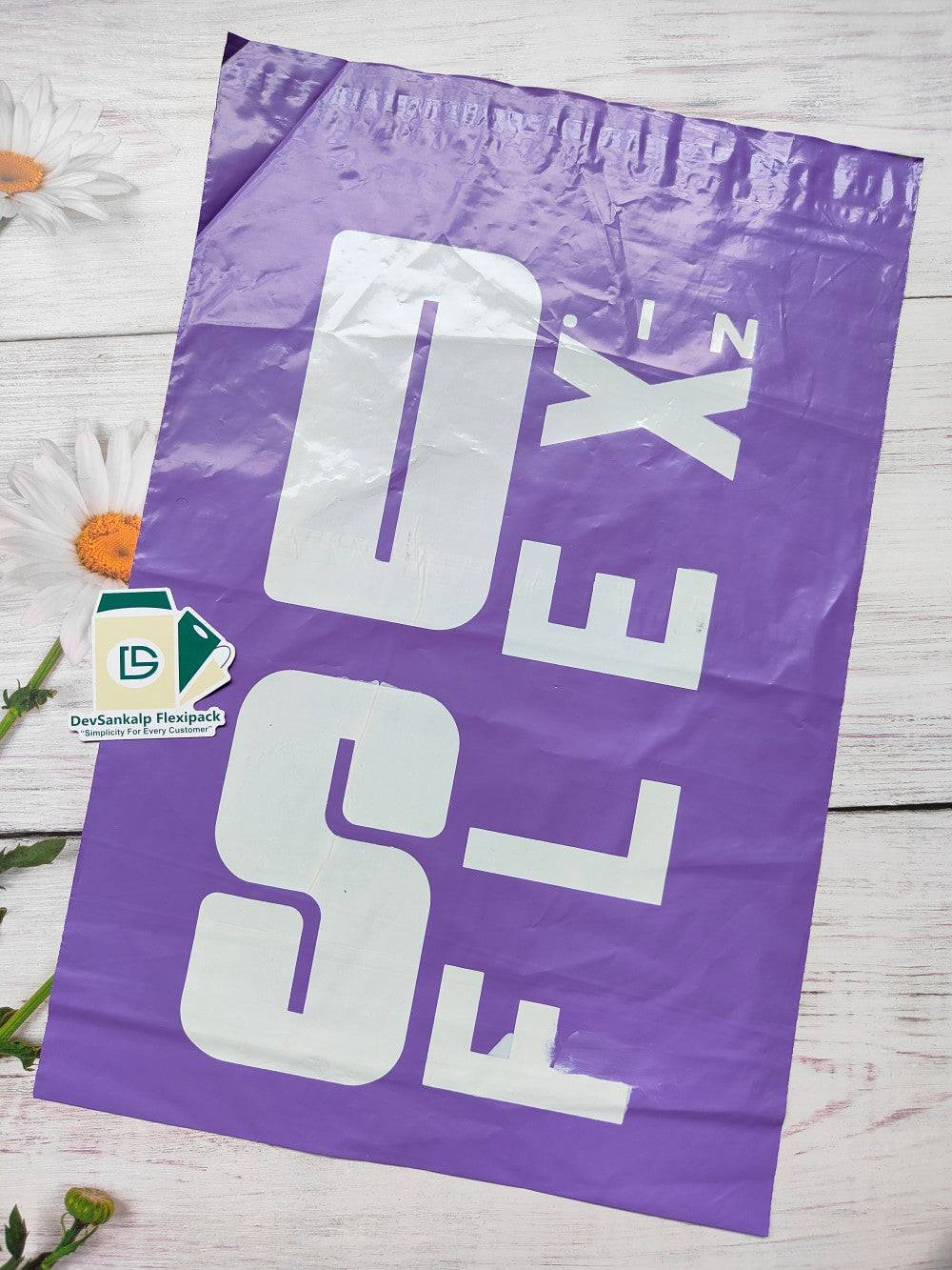 Custom Printed Violet Courier Bags with POD