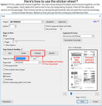 How to print A4 easy ship sticky labels,  shipping address labels and barcode labels.