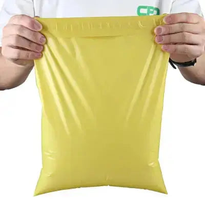 Yellow Courier Bags - With POD Jacket - 51 Micron