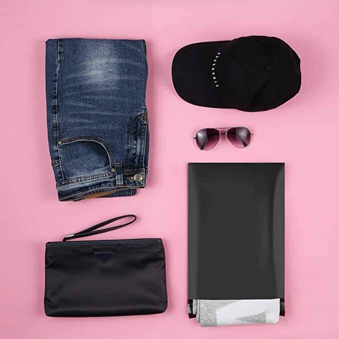 Black Courier Bags - With POD Jacket - 60 Micron