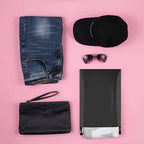 Black Courier Bags - With POD Jacket - 60 Micron