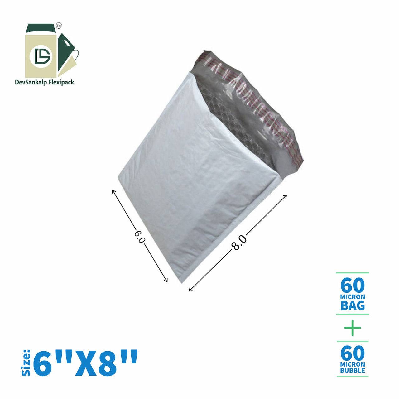 Bubble Courier Bags - 6x8 Inches - With POD Jacket