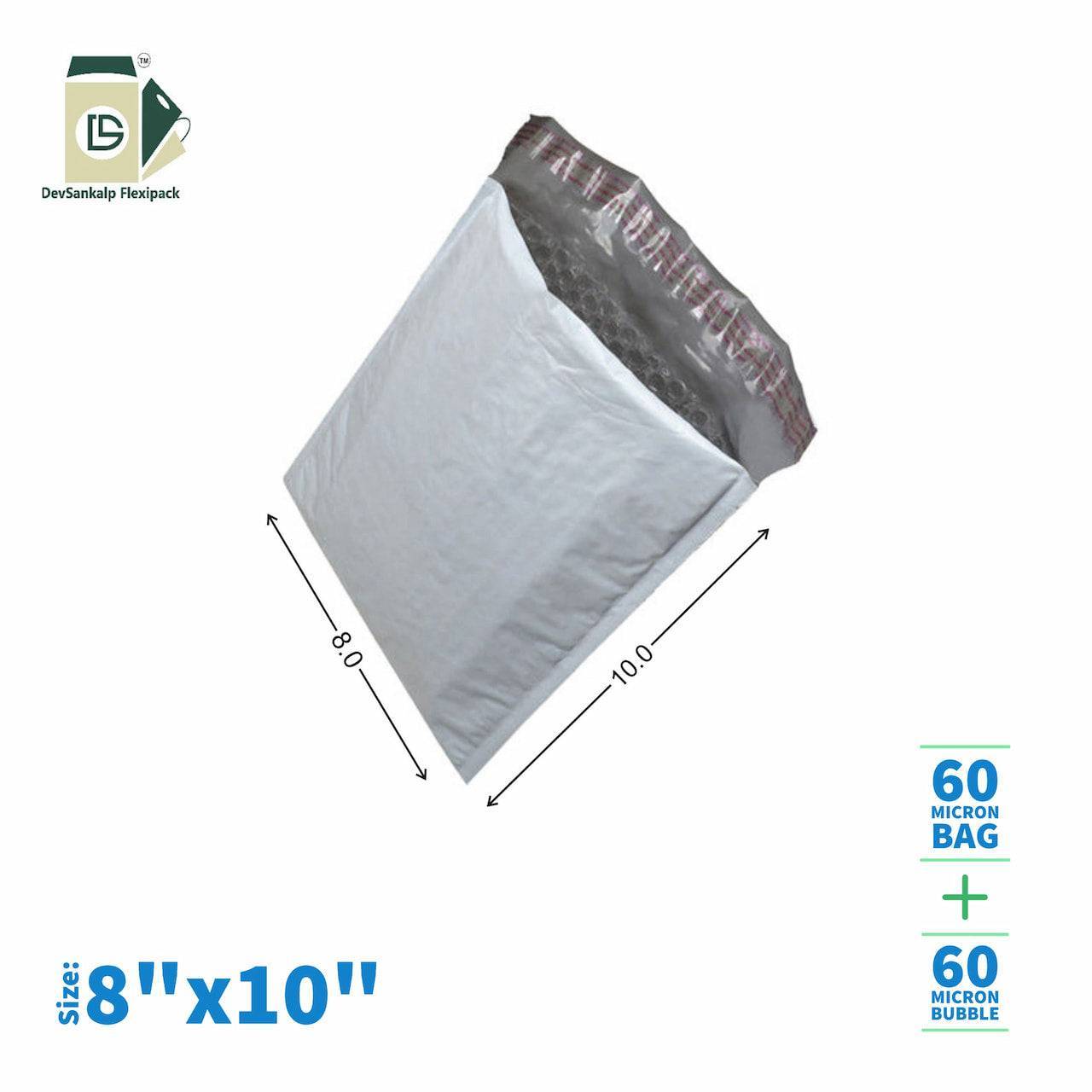 Bubble Courier Bags - 8x10 Inches - With POD Jacket