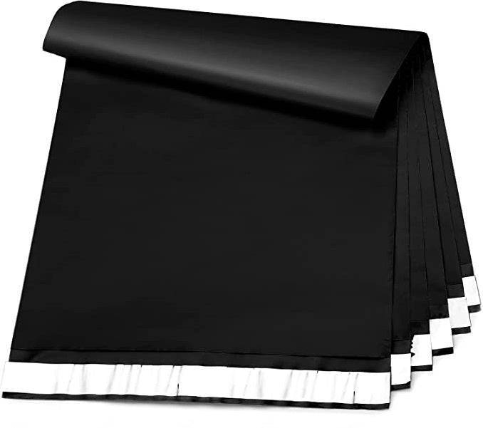 Black Courier Bags - With POD Jacket - 60 Micron