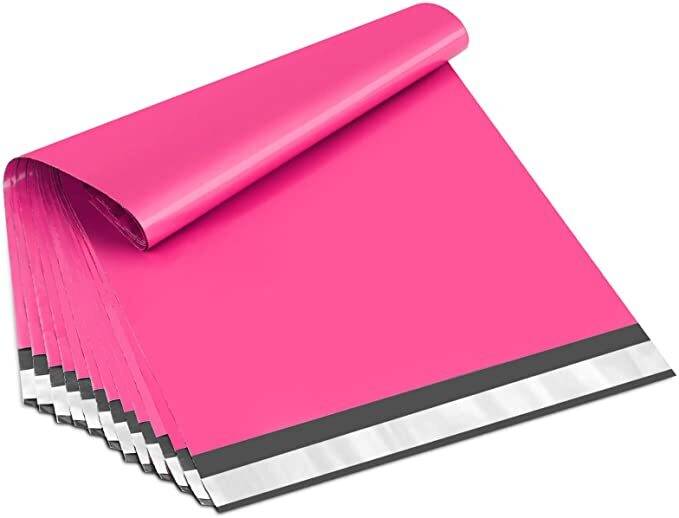 Pink Courier Bags - With POD Jacket - 55 Micron