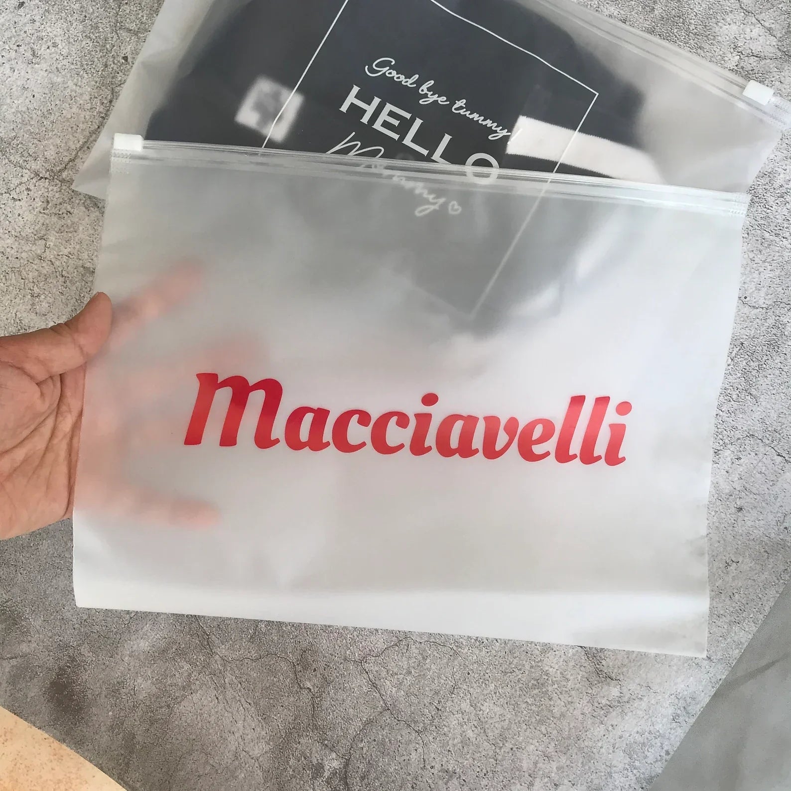 Custom frosted slider bags hotsell