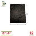 Black Color Courier Bags 6x8 SK POD 60 Micron