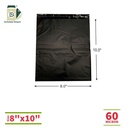 Black Color Courier Bags 8x10 SK POD 60 Micron