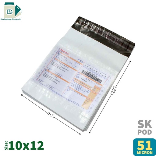 Tamper Proof Courier Bags 10x12 SK POD 51 Micron