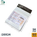 Tamper Proof Courier Bags 20x24 SK POD 60 Micron