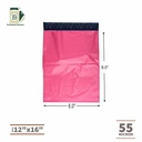 Pink Color Courier Bags 12x16 SK POD 55 Micron